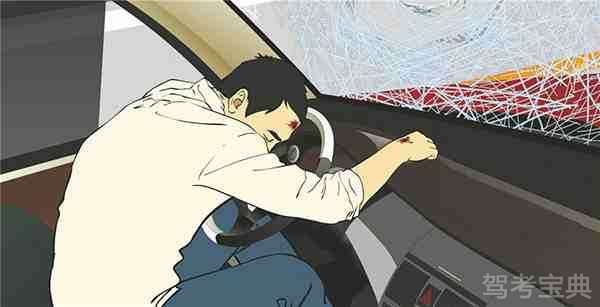 【机动车驾驶员考试】科目四：（单选题）事故中造成这个驾驶人致命伤害的原因是什么？